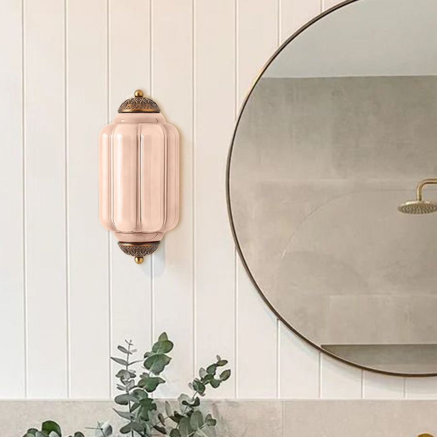 Eloise Unterputz Wandleuchte - Retro Wandleuchte Milchglas