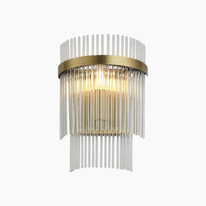 RibGlow Minimalist Glass Rod Wall Light - Elegant Accent Sconce for Home