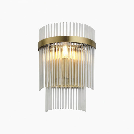 RibGlow Minimalist Glass Rod Wall Light - Elegant Accent Sconce for Home