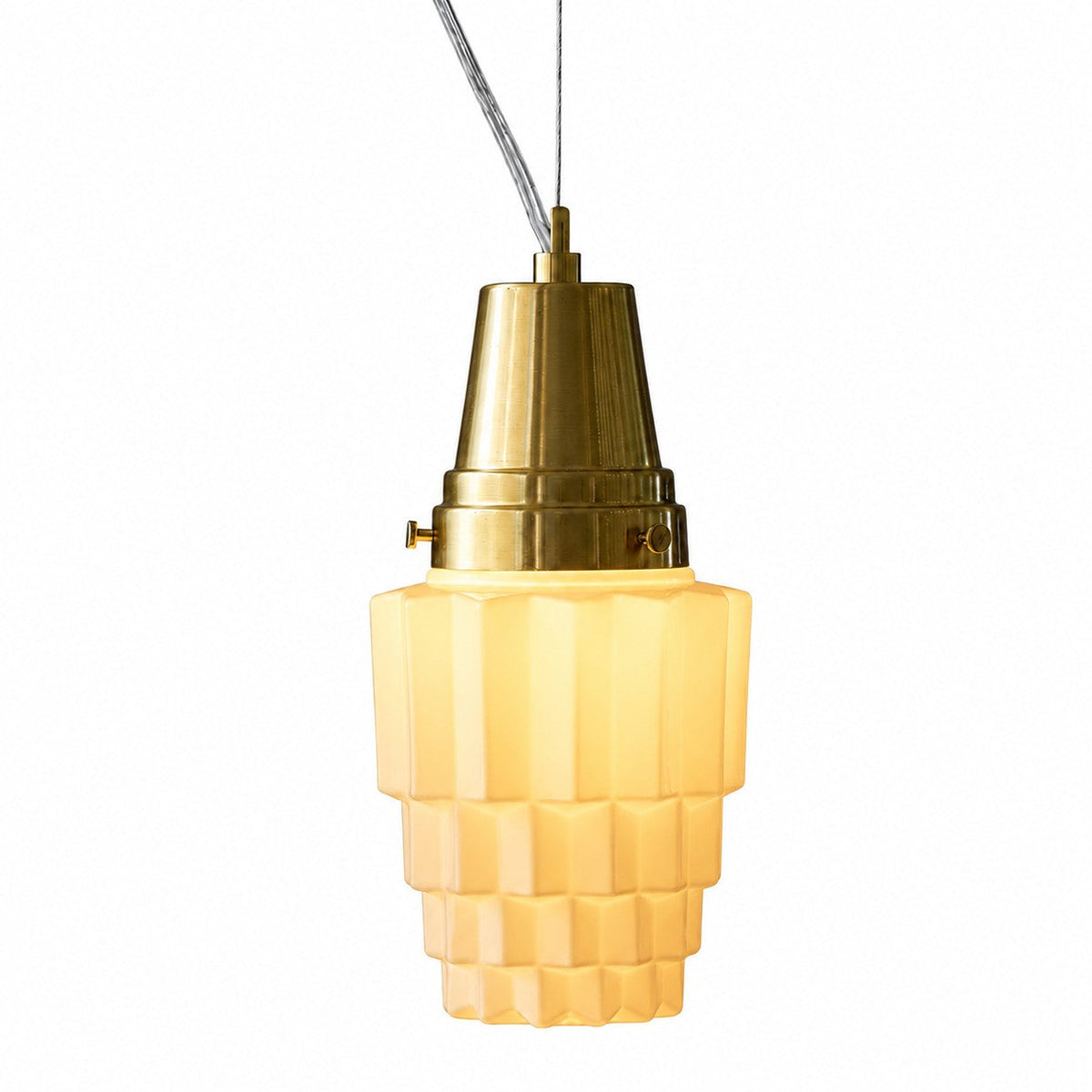 Modern Milk Glass Pendant Light for Dining Room