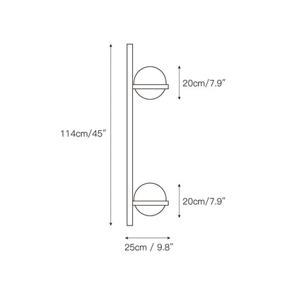 Globe Shade Minimalist Wall Lamp for Indoor and Outdoor Spaces