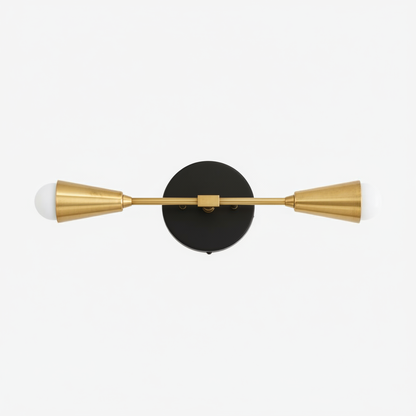 Mobilux Line Minimalist Vanity Light Fixture - Mid Century Bathroom Sconce