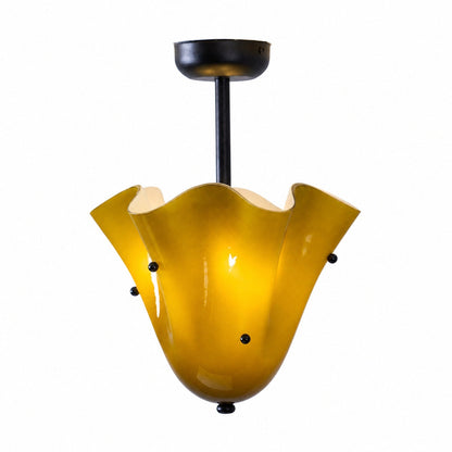 Bellina Decorative Glass Ceiling Light - Modern Sculptural Flush Mount