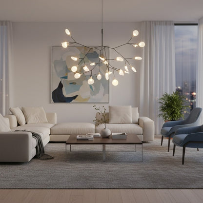 Floresta Artistic Chandelier – Organic Design with Metal and Acrylic for Contemporary Spaces N66