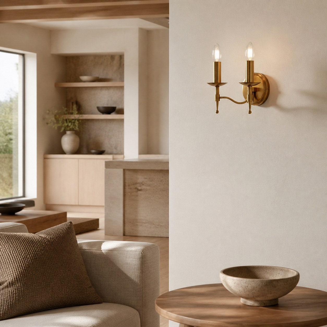 Tela Classic Wandleuchte aus Metall – Elegante Wandleuchte, ideal für Flur oder Wohnzimmer