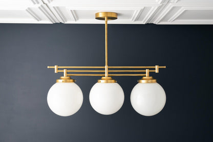 Glorica Glass Frosted Globe Pendant Light - Art Deco Hanging Light for Home