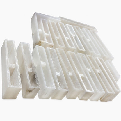 Modern Rectangular Alabaster Wall Lamp – Minimalist Sconce for Bedroom Hallway Living Room