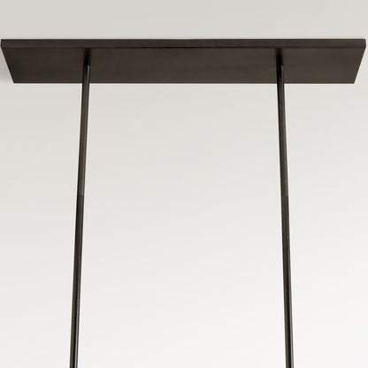 Glavira Recycled Glass Linear Chandelier - Elegant Modern Lighting
