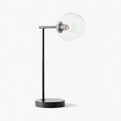Brina Glass USB-Tischlampe – Moderne Nachttischlampe mit Stil
