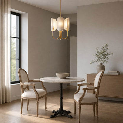 Leaf Brass Chandelier