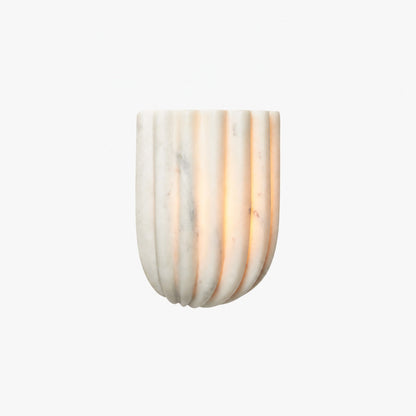 Fluted Glass Wall Lamp – Modern Minimalist Design for Bedroom Bedside Lighting