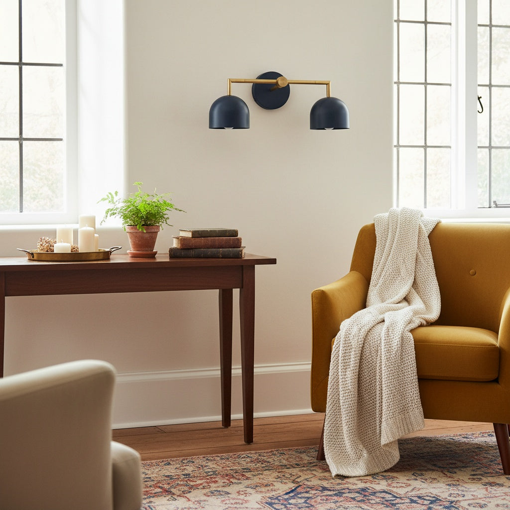 Metio Dome Farmhouse Vanity Wandleuchte – Moderne gewölbte Wandleuchte