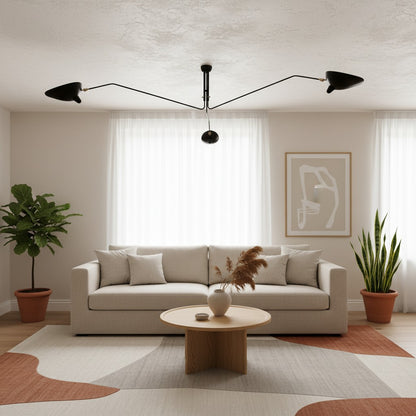Arclume Arc Ceiling Lamp – Sculptural Design with Adjustable Arms for Modern Spaces N43