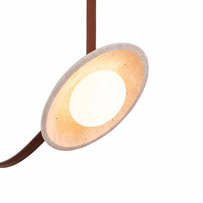 Light Rail Leather Pendant Lamp