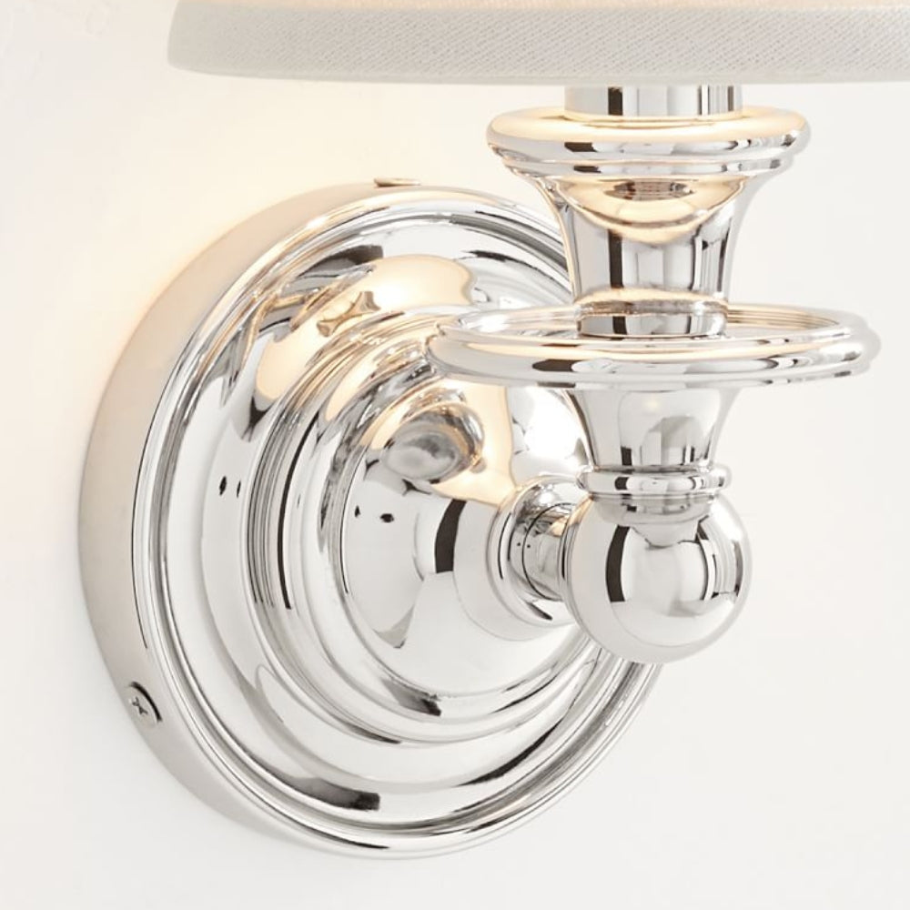 Kalvora Soft Fabric Shade Wall Sconce - Modern Accent Lighting Ideal for Bedroom and Hallway