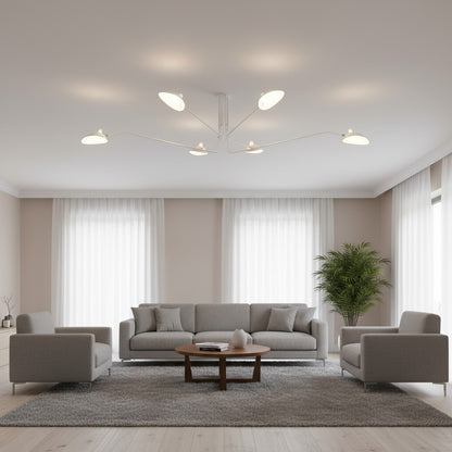 Arclume Arc Ceiling Lamp – Sculptural Design with Adjustable Arms for Modern Spaces N43