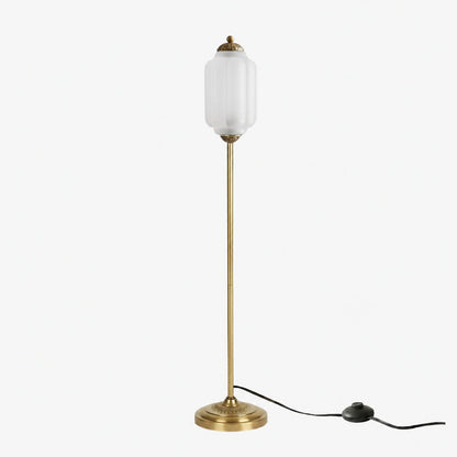 Eloise Textured Glass Pumpkin-Inspired Floor Lamp - Organic Artistry and Retro Style for Living Rooms