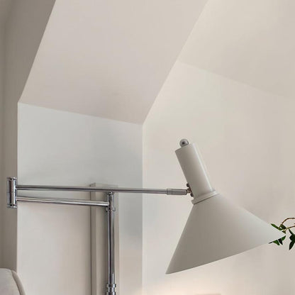 Moderne Bauhaus Schwenkbare Wandleuchte für Esstisch mit Kabel und Stecker