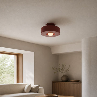 Nordyra Nordic Round Disc Ceiling Lamp – Minimalist Modern Lighting for Living Spaces N57