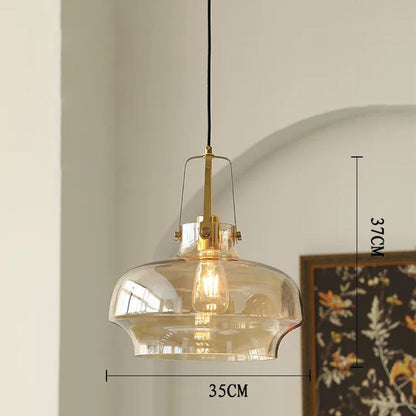 Modern Unique Shaped Fish Tank Glass Pendant Light