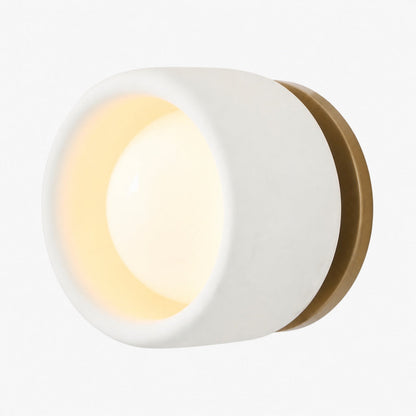 Cerova Modern Ivory Porcelain Sconce – Soft Organic Wall Light