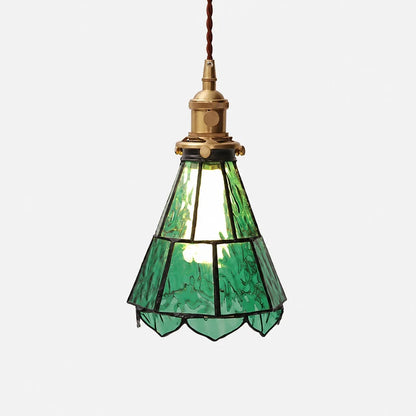French country ripple glass light fixture