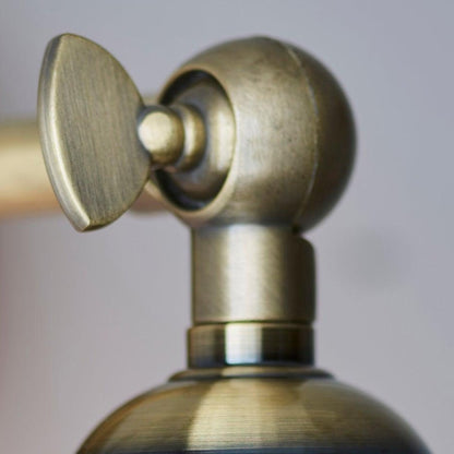 Verstellbare Vintage Hal Wandleuchte aus Messing für das Wohnzimmer 