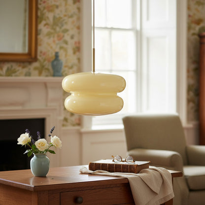 Spherical Opal Glass Pendant Lamp Modern Style for Dining & Living Rooms