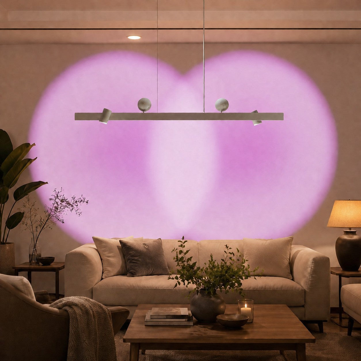 Linear Wall-Wash Dining Pendant Light