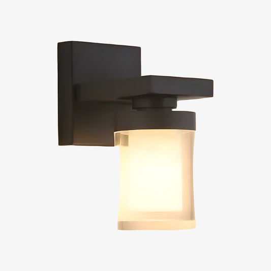 Modern Matte Black Outdoor Wall Lamp