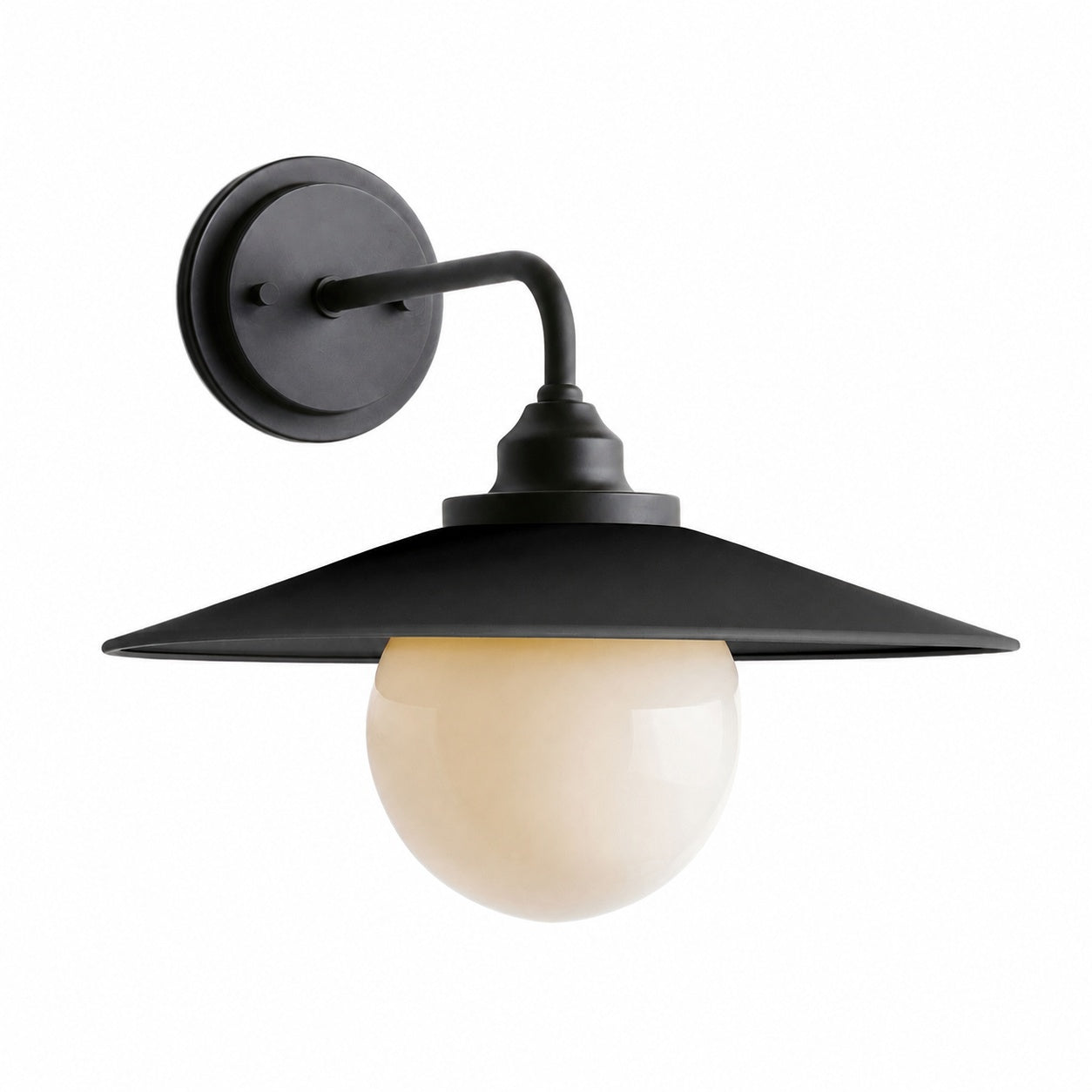 Cordax Wandleuchte im Utility-Stil – Metall und Glas für die Innen- und Außendekoration