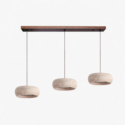 Travertine Drum Pendant Lamp