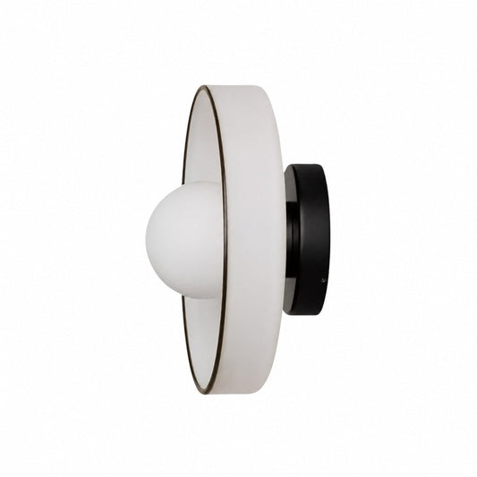 Kalo Wall Ceiling Light - Blown Glass Disc Orb Flush Mount Sconce