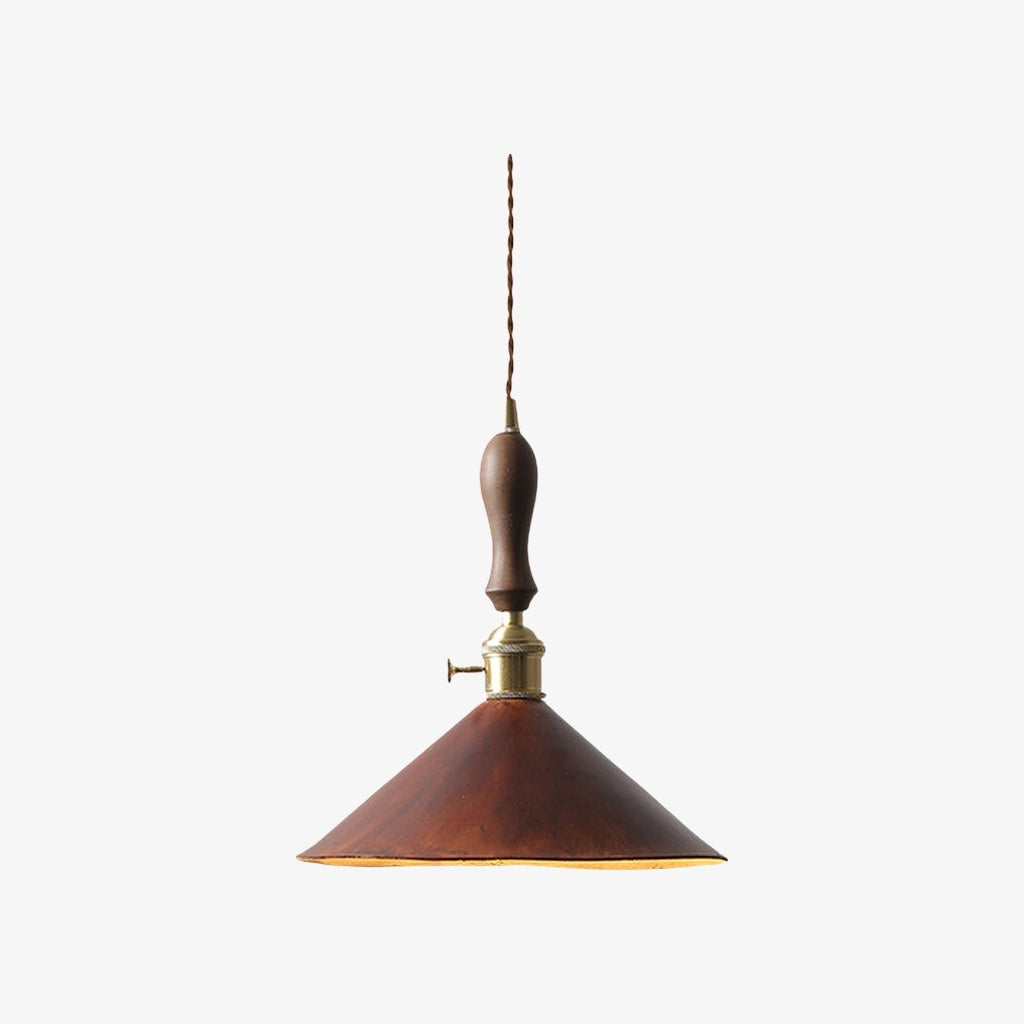 Modern Minimalist Leather Shade Pendant Light