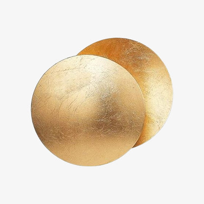 Discola Disc Wall Lamp – Modern Copper Halo Design with Circular Shade for Living Room or Bedroom N20