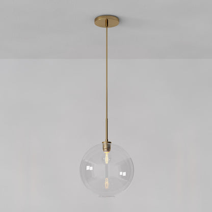 Selvion Sculptural Globe Pendant Light - Modern Glass Pendant Lamp - Sleek Design