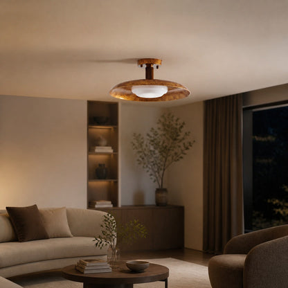 Pot-Lid Style Flat-Panel Ceiling Light