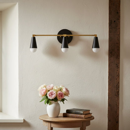 Pyralis Cone 3 Light Vanity Light - Modern Sconce