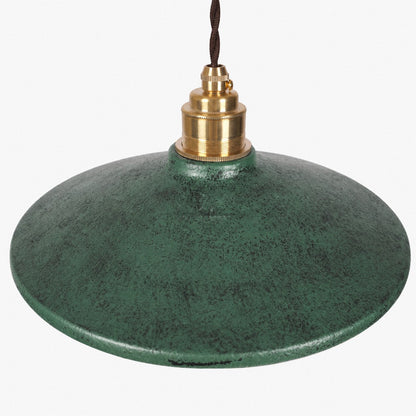 Rustic Saucer Shade Pendant Light