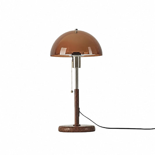 Afterglow Table Lamp Rounded Shade Bedside Accent Table Lamp - Modern Retro Style for Bedroom