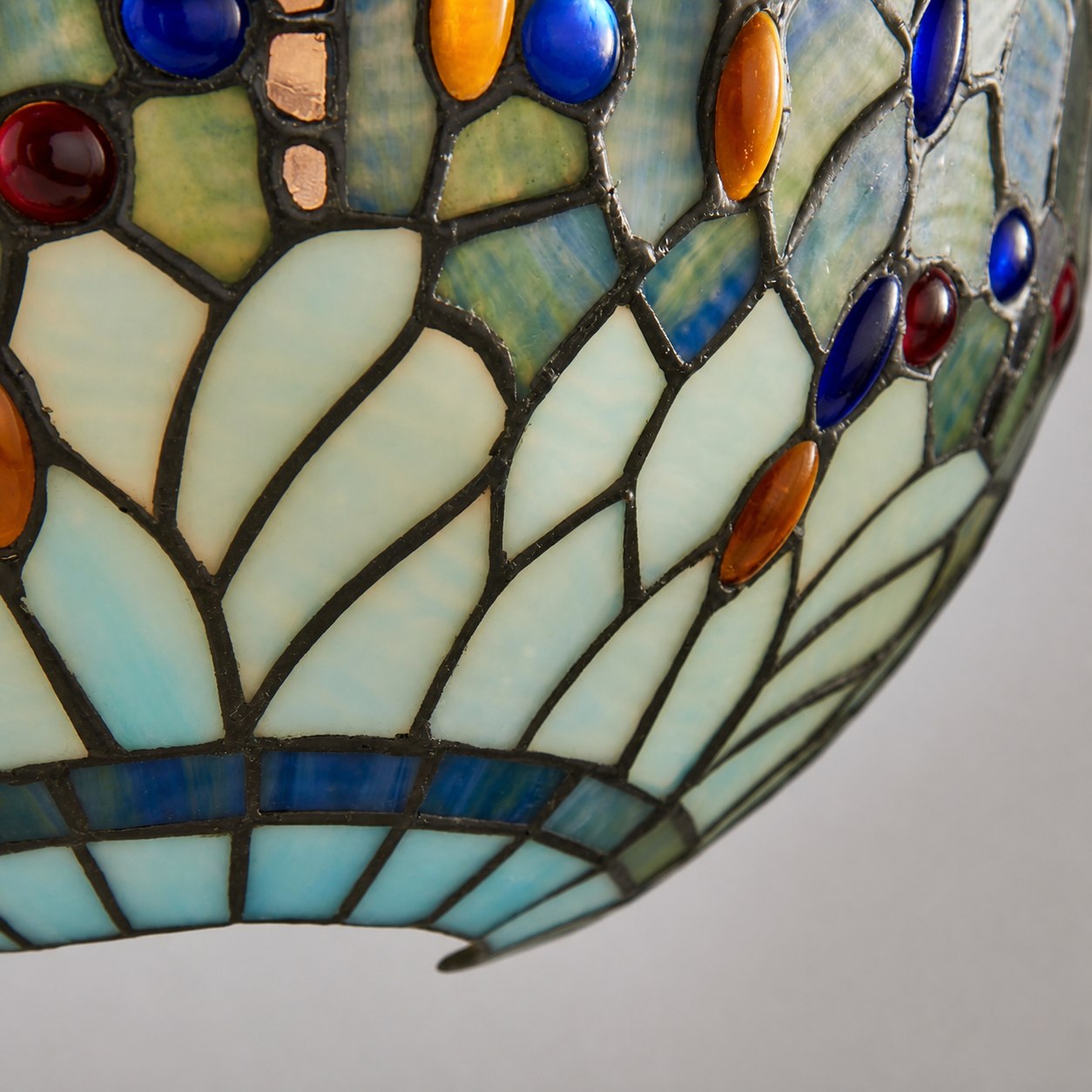 TF Dragonfly Pattern Wall light – Classic Hand-Cut Stained-Glass for Hallways & Bedrooms