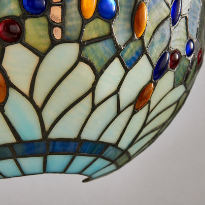 TF Dragonfly Pattern Wall light – Classic Hand-Cut Stained-Glass for Hallways & Bedrooms