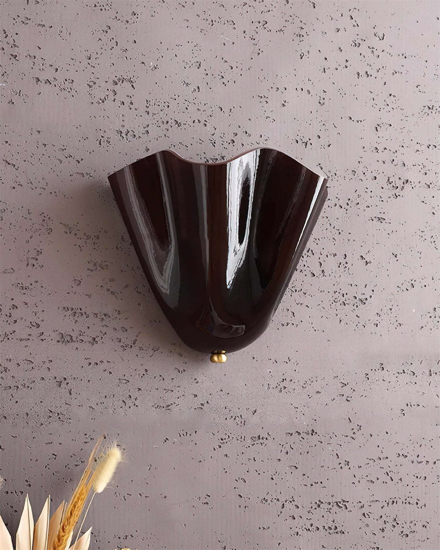 Bellina Handcrafted Glass Floral Wall Lamp – Modern Accent for Bedroom