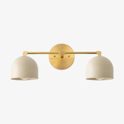 Metio Dome Mid-Century Deep Ball Vanity Lamp - Brass Wall Sconce