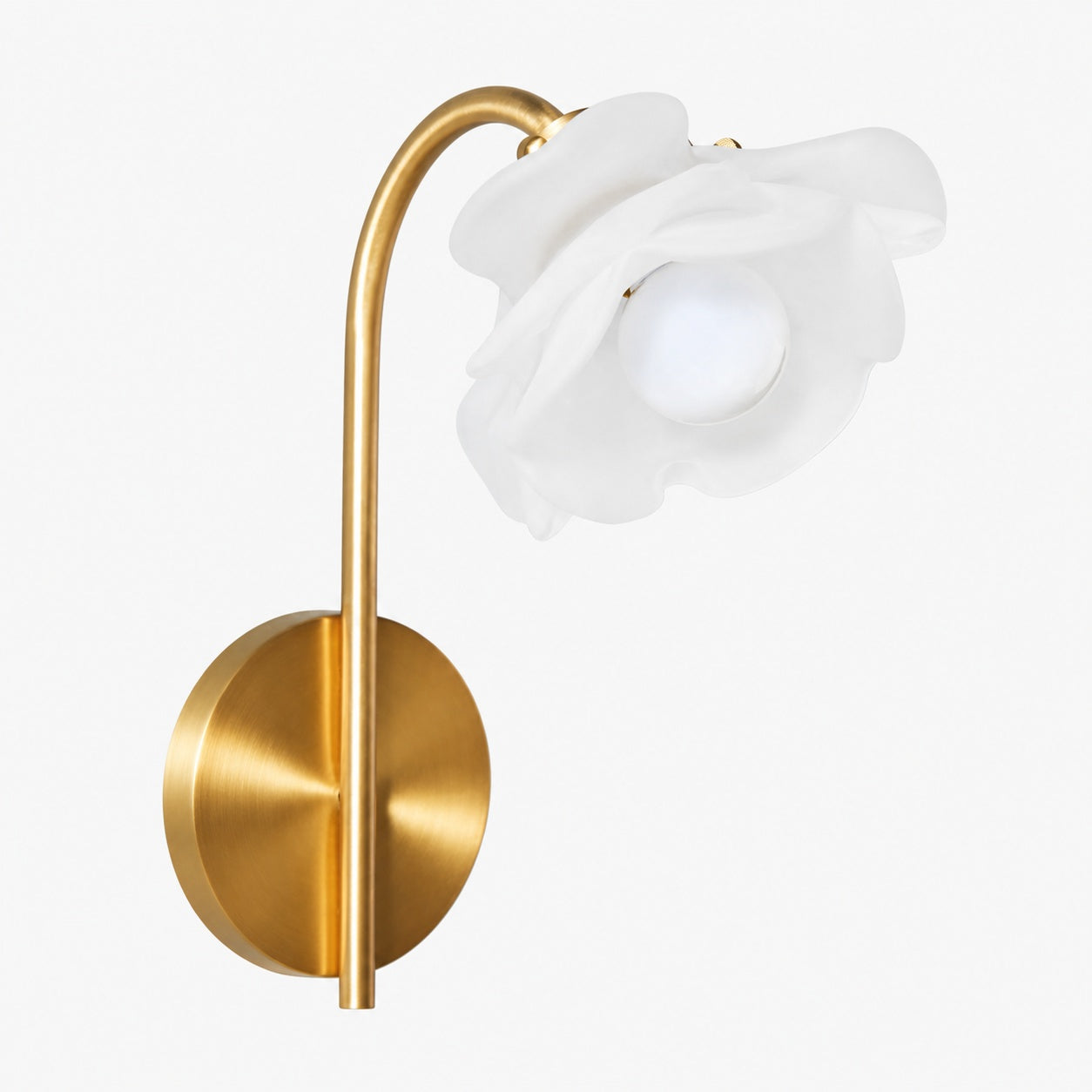 Revalis Glasblumen-Wandleuchte – Moderne florale Wandleuchte