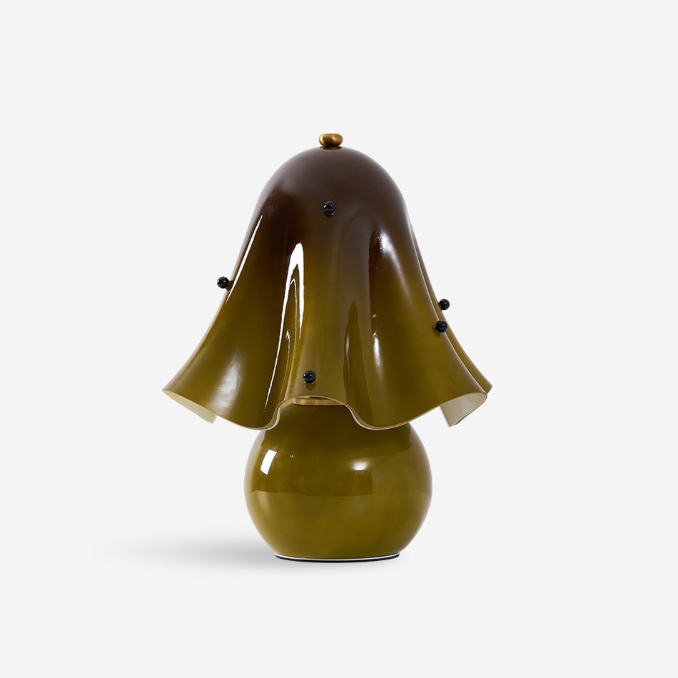 Bellina Elegant Glass Table Lamp – Sleek Design for Bedside or Desk