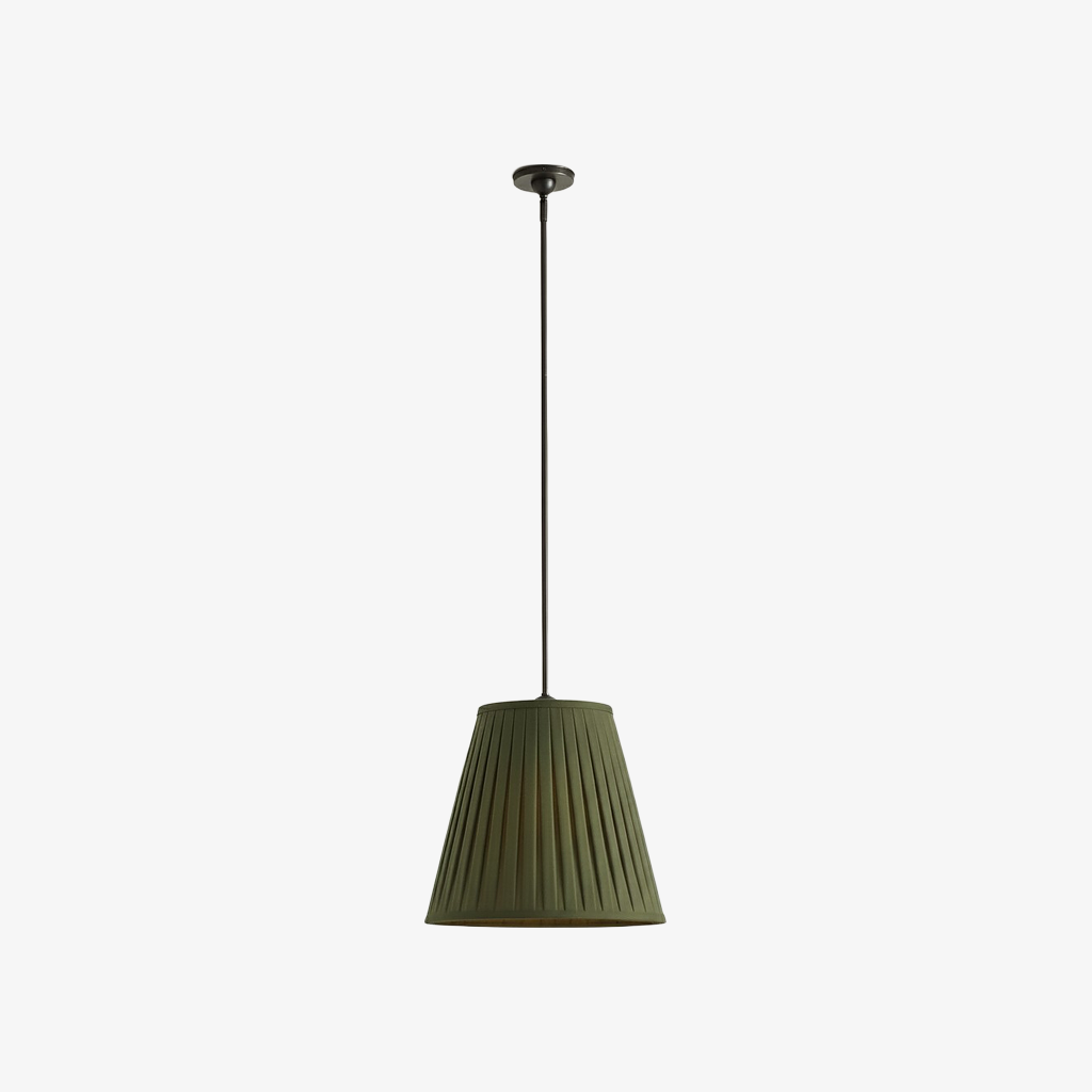 Luvora Modern Fabric Pleated Shade Pendant Lamp - Contemporary Elegant Decor Hanging Light