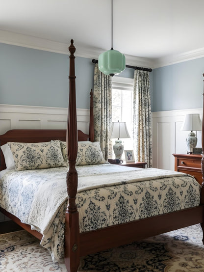 Eloise Glass Pendant Light - Vintage Pendant Light Dining Table