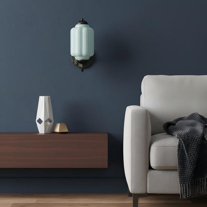 Eloise Glass Sconce - Vintage Milk Glass Wall Lamp
