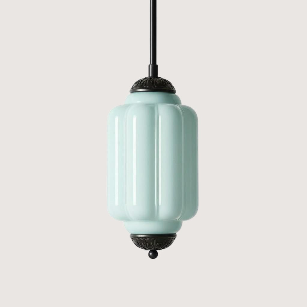 Eloise Petite Pendant Light - Vintage Milk Glass Lamp